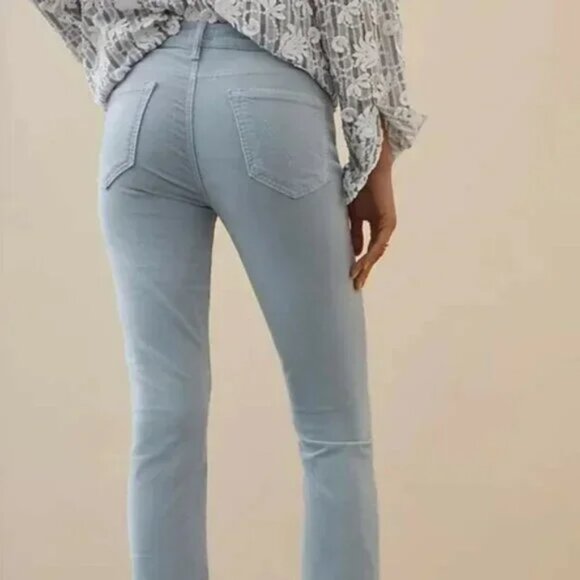 MOTHER Mid Rise Dazzler Ankle Fray Hopscotch Corduroy Pants Jeans Size 25 - Picture 2 of 13